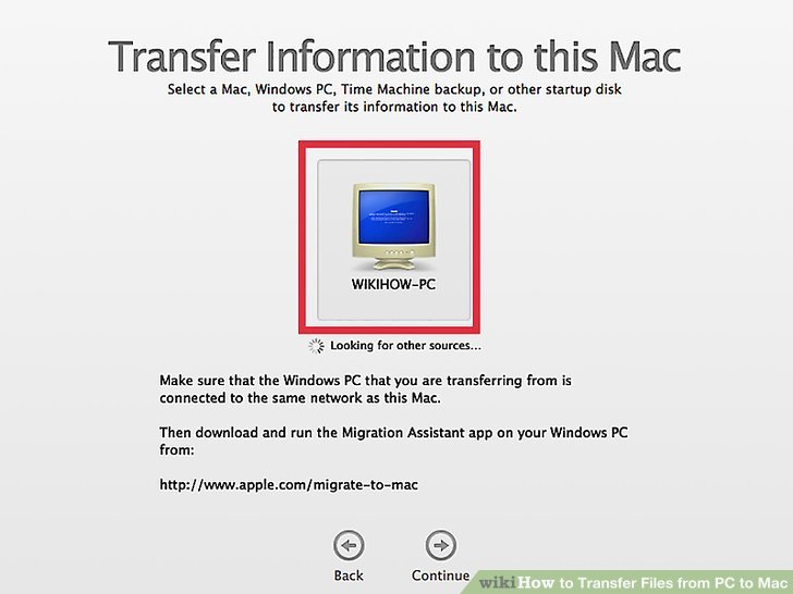 Moving files from mac to pc via ethernet